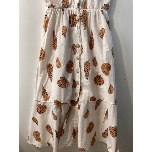 Farm rio leopard sea‎ shell midi dress - Picture 4 of 16